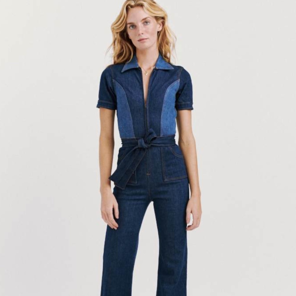 Stoned Immaculate Blue Jean Baby Jumpsuit NWOT